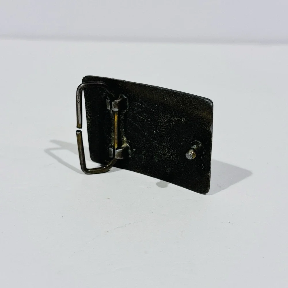 Sneaker Lovers Belt Buckle Small Square Silver‎ Color Metal EUC
